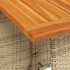 Set comedor de jardín 5 pzas con cojines ratán sintético