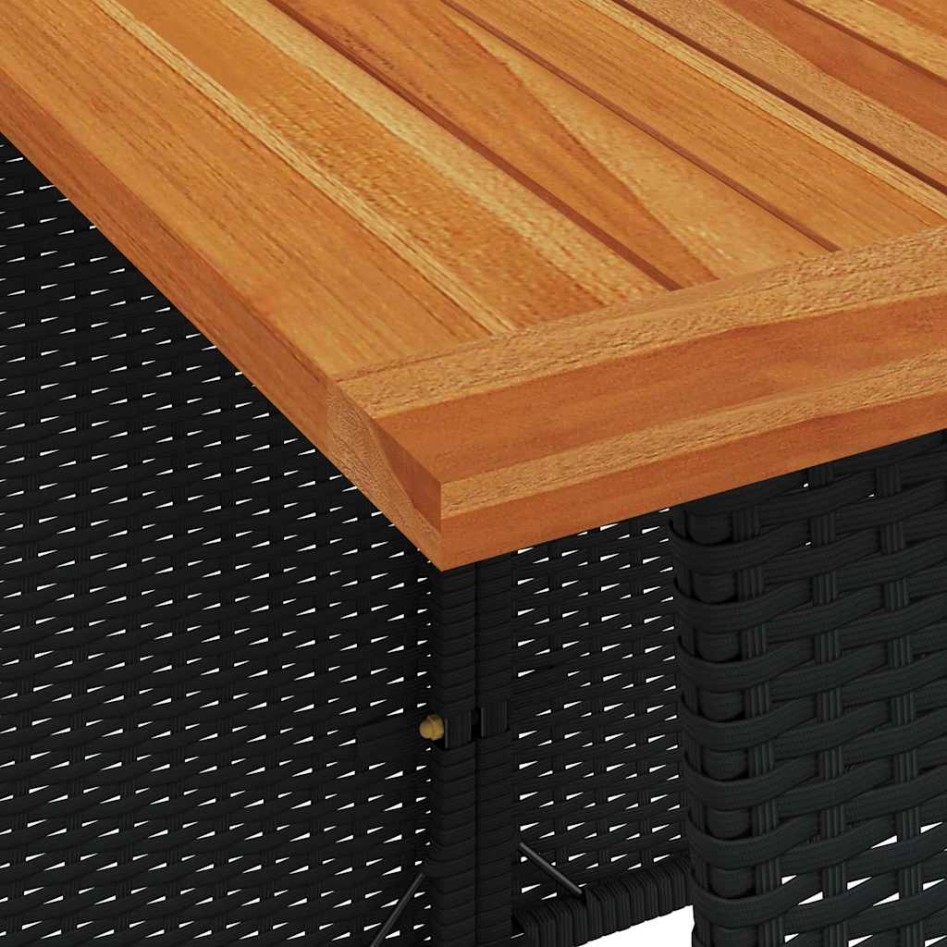 Set de muebles jardín 5 pzas con cojines ratán sintético