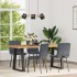 Sillas de comedor 4 unidades terciopelo gris