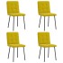 Sillas de comedor 4 unidades terciopelo