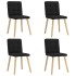 Sillas de comedor 4 unidades tela