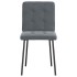 Sillas de comedor 6 unidades terciopelo gris