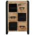 Aparador de madera maciza de mango rugosa 50x35x70