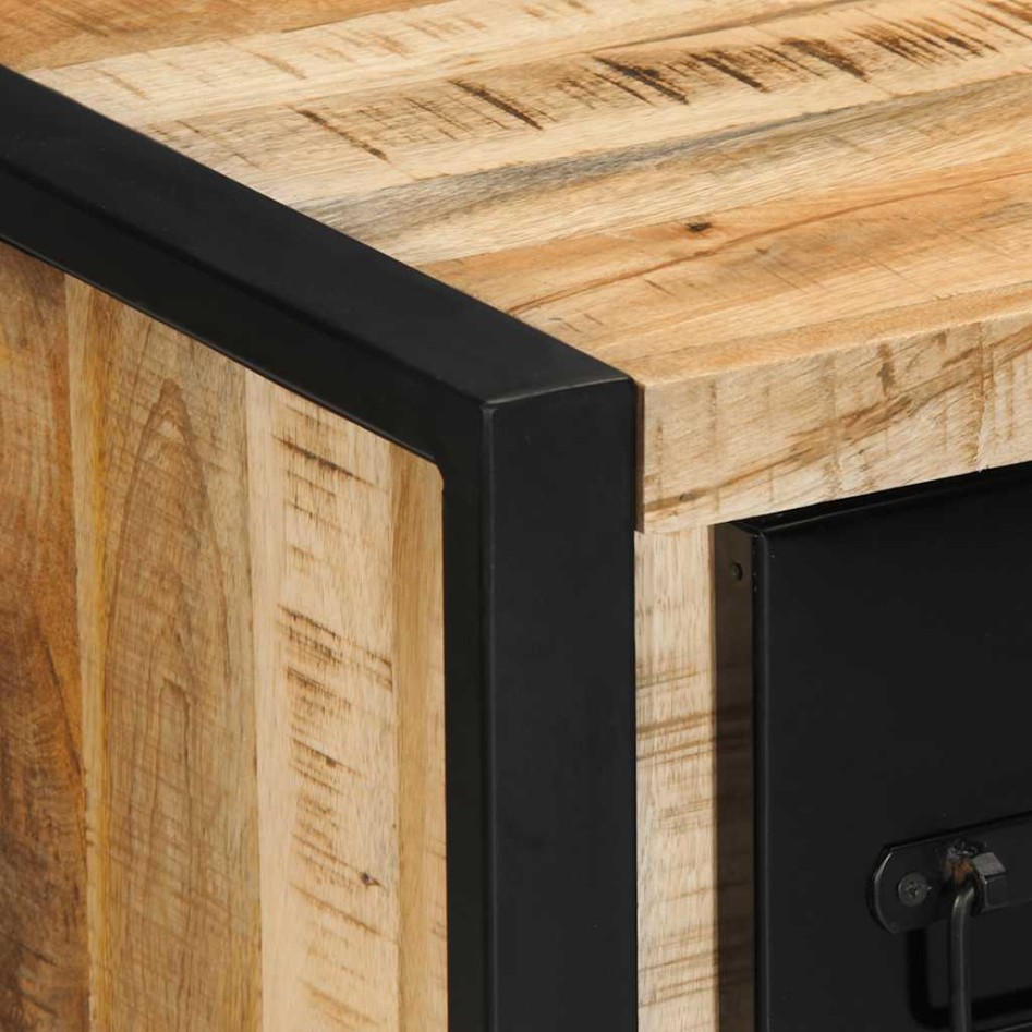 Aparador de madera maciza de mango rugosa 50x35x70