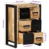 Aparador de madera maciza de mango rugosa 50x35x70