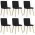 Sillas de comedor giratorias 6 unidades tela