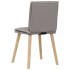 Sillas de comedor 2 unidades tela gris