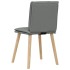 Sillas de comedor 2 unidades tela gris