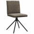 Silla de comedor cuero sintético gris