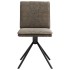 Silla de comedor cuero sintético gris