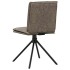 Silla de comedor cuero sintético gris