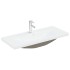 Set muebles de baño 2 piezas madera contrachapada gris