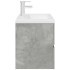 Set muebles de baño 2 piezas madera contrachapada gris