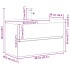Set muebles de baño 2 piezas madera contrachapada gris