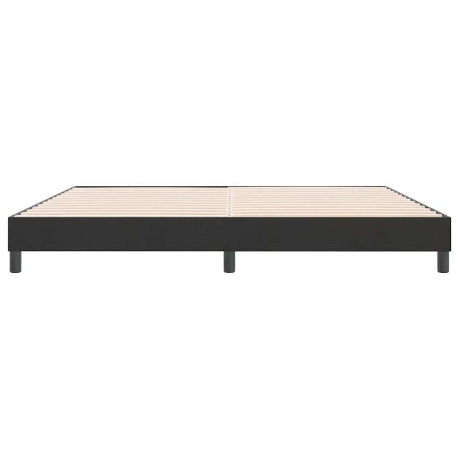 Estructura de cama sin colchón terciopelo negro 180x220