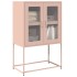 Aparador de acero rosa 68x39x107