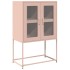 Aparador de acero rosa 68x39x107