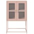 Aparador de acero rosa 68x39x107