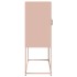 Aparador de acero rosa 68x39x107