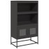 Aparador de acero negro 68x39x123