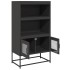 Aparador de acero negro 68x39x123