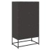 Aparador de acero negro 68x39x123