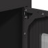 Aparador de acero negro 68x39x123