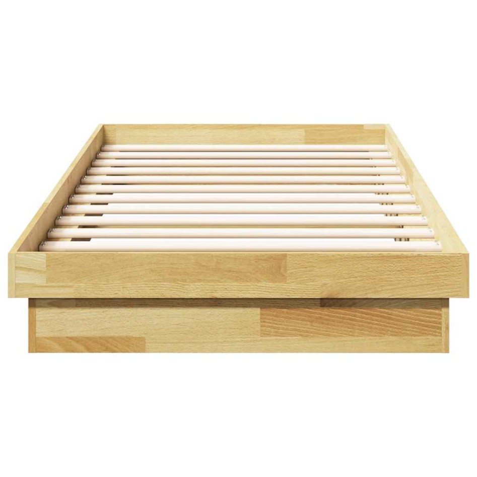 Estructura de cama sin colchón 100x200cm madera maciza de