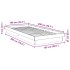 Estructura de cama sin colchón 100x200cm madera maciza de