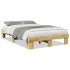Estructura de cama sin colchón 120x200 cm madera maciza