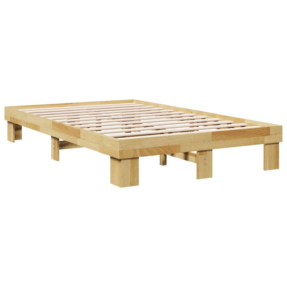 Estructura de cama sin colchón 120x200 cm madera maciza
