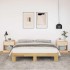 Estructura de cama sin colchón 135x190 cm madera maciza