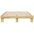 Estructura de cama sin colchón 135x190 cm madera maciza