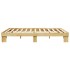 Estructura de cama sin colchón 135x190 cm madera maciza