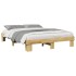 Estructura de cama sin colchón 150x200 cm madera maciza