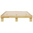 Estructura de cama sin colchón 150x200 cm madera maciza