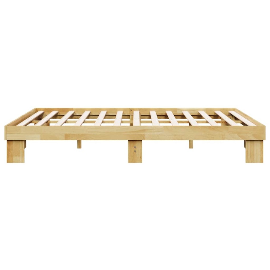 Estructura de cama sin colchón 150x200 cm madera maciza