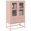Aparador de acero rosa 68x39x111,5 cm