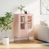 Aparador de acero rosa 68x39x111,5