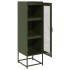 Aparador de acero laminado en frío verde oliva 36x39x123