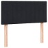 Cama box spring con colchón cuero sintético negro 90x210