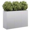 Jardinera 120x40x80 cm de acero galvanizado