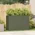 Jardinera de acero laminado en frío verde oliva 120x40x80