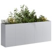 Jardinera 200x40x80 cm de acero galvanizado
