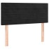 Cama box spring con colchón y LED terciopelo negro 120x190