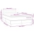 Cama box spring con colchón y LED terciopelo negro 120x190