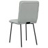 Sillas de comedor giratorias 6 uds terciopelo gris