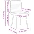 Sillas de comedor 6 unidades terciopelo