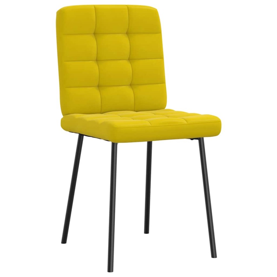 Sillas de comedor 4 unidades terciopelo