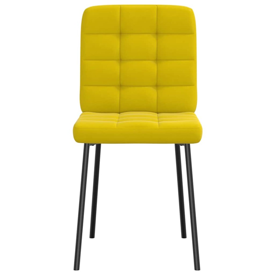 Sillas de comedor 4 unidades terciopelo